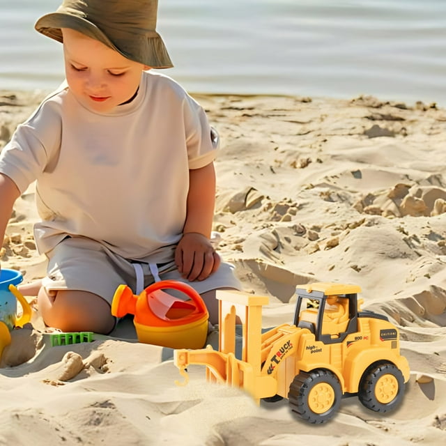 Excavator Toy Truck, Mini Construction Vehicle, Die-cast Metal, Realistic Engine, for Age 312 Age 3, Engineering Playset, Small Scale Model, Educational Toy, Gift for, Early Learning, Ihhxbz