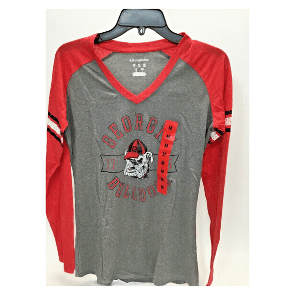 Champion Women's Run and Shoot Crew Neck M/Grey/Red