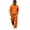 Orange, variant on Mens Oversized 2 Piece Fleece Sweatsuit,Pullover Hoodie And Wide Leg Sweatpants Loose Fit Casual Athletic Tracksuit Outfit For Street Lounging Daily Wear