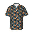 thumbnail image 1 of Vsdgher Owls In Cartoon Style Print Men's Hawaiian Shirts Button Down Tropical Holiday Beach Shirts Vacation Clothes -Medium, 1 of 7