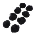 thumbnail image 3 of 8 pompones de piel sintética para manualidades: llaveros, zapatos y otros accesorios. Negro, 3 of 6