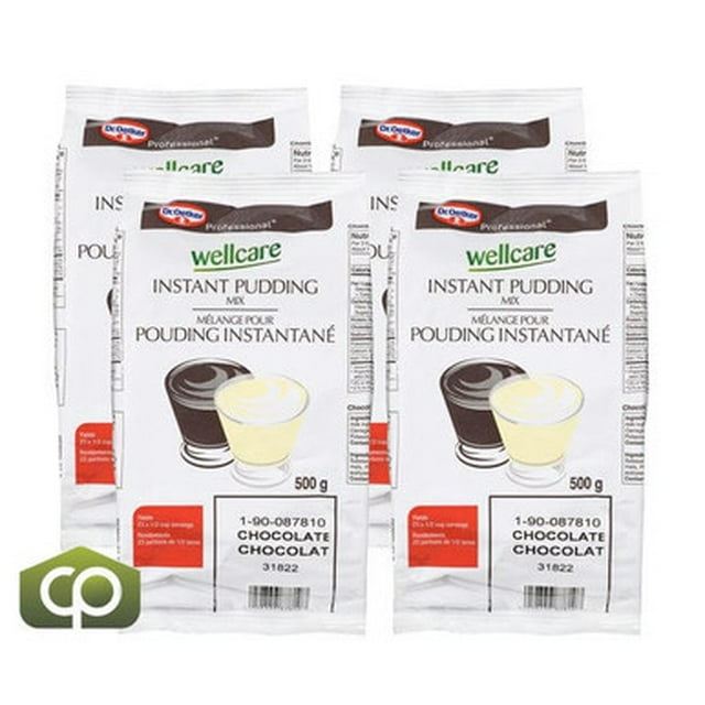 Oetker Mix Pudding Chocolate Instant Wellcare 17.6 oz/500 GR (4/Case)- Canadian Made