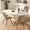 Beige, variant on 2-Piece / 4-Piece Modern Dining Chair Sets with Thickened Cushions Premium Fabric Upholstered Kitchen Chairs Sturdy Metal Legs 300 lbs Capacity for Dining Room Living Room Office