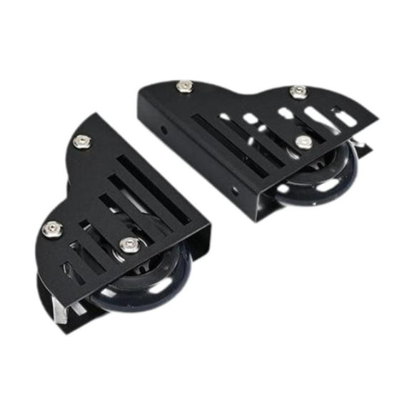 simhoa 2 Pieces Rolling Ladder Hardware Stable Heavy Duty for Library Cabinets Home