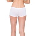 thumbnail image 3 of Women’s Seamless Boyfriend Shorts - White, 3 of 4