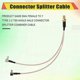 thumbnail image 4 of 8 inch SMA Female to Y type 2 X TS9 Angle Male Connector Splitter Combiner Cable,gold&silver, 4 of 5