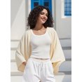 thumbnail image 5 of LMLYSoH Shrug Cardigan for Women Fashionable Lightweight Solid Color Open Front Loose Cover Up, 5 of 9