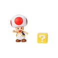 thumbnail image 2 of Super Mario 4 Inch Figure - Red Toad with Question Block Accessory, 2 of 3