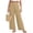 Khaki, variant on Linen Cotton Casual Pants For Women With Pockets Solid Weekend Wear Home Lounge Summer Casual Comfort Outdoor Walks Easy Movement Relaxed Workday And Weekend Outfits Navy XL