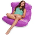 thumbnail image 2 of Posh Creations Laguna Lounger Bean Bag Chair, Kids, 3 ft, Purple, 2 of 6