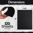 thumbnail image 2 of Cartulina Sanzix, 120 hojas, 216 g/m², 8,5 x 11 pulgadas, color negro, 2 of 7