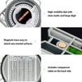 thumbnail image 4 of Yeacher Magnetic Angle Finder Locator Mini Inclinometer Measurement Tool Protractor Tilt Level Meter Dual Level Bubble Back Comparison Table, 4 of 8