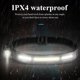 thumbnail image 5 of Linterna Frontal Recargable, 500 Lm, Superbrillante, Con Sensor De Movimiento, Linterna Frontal, Ipx4, Resistente Al Agua, Led, Con Batería De 1200 Mah, Linterna Frontal, 6 Modos De Luces Frontales Pa Muyoka Hogar, 5 of 7