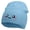 Lt Blue, variant on Cute Emoji Face Embroidered 8 Inch Knitted Short Beanie - Lt Blue OSFM