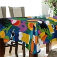 thumbnail image 5 of Yayeee Tablecloths 54" x 54" Rectangle Wrinkle Resistant Party Table Cover, Colorful Toucans Pattern, 5 of 8