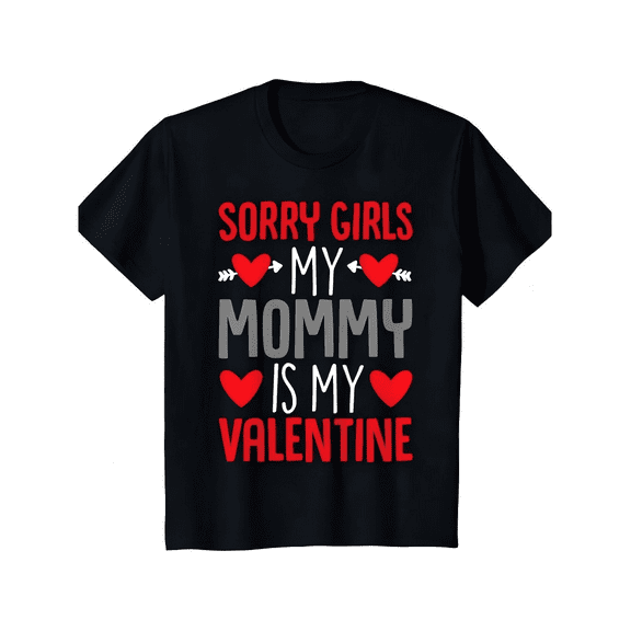 Women’s Valentine’s Day Short Sleeve T-shirt,Heart Print Shirt