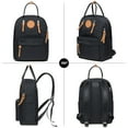 thumbnail image 5 of Mochila escolar unisex KAUKKO KS06-Black con compartimento para computadora portátil de 10 pulgadas, 5 of 5