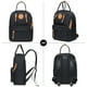 thumbnail image 5 of Mochila escolar unisex KAUKKO KS06-Black con compartimento para computadora portátil de 10 pulgadas, 5 of 5