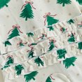 thumbnail image 6 of Cjfdfy Newborn Baby Girl Boy Christmas Footed Romper Christmas Tree Gingerbread Ribbed Knit Long Sleeve Footed Jumpsuit Headband Infant Cute My First Christmas Fall Winter Outfit  0-9M, 6 of 8