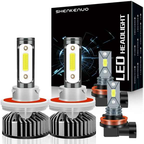 For JEEP RENEGADE 2015-2020 Headlights,9008/H13 High Low Beam Bulbs H11/H8/H16 LED Fog light Bulbs,4pcs