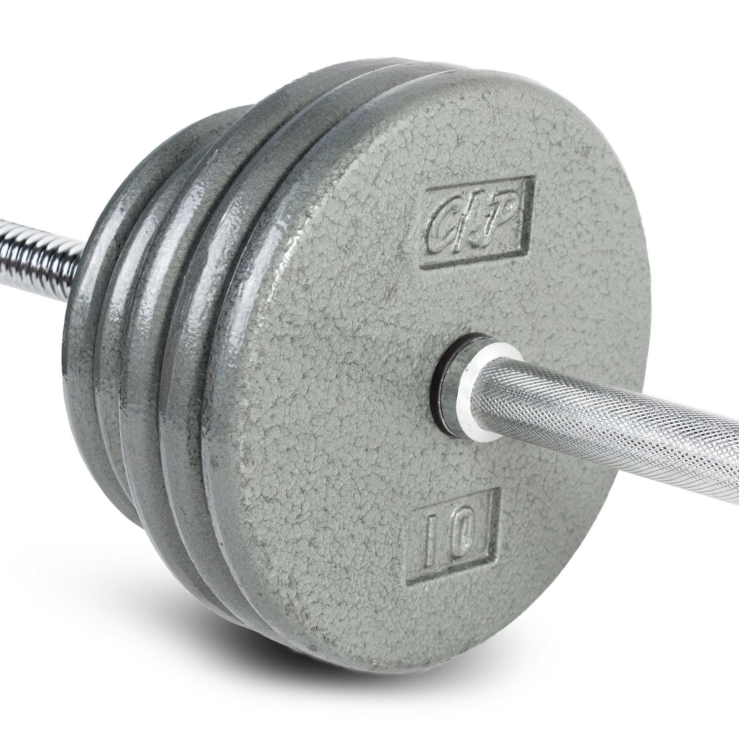 CAP Barbell Standard 1-Inch Cast Iron Weight Plate, 12.5 lb, Single, Grey