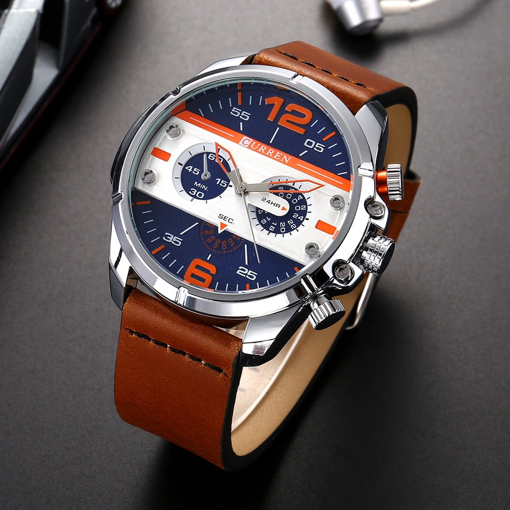 CURREN 8259 Quartz Man Watch Unique Fashion Sport Casual Brand Clock Army Military Business Original