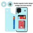 thumbnail image 4 of Nalacover Wallet Case for Samsung Galaxy A12 5G, RFID Blocking Card Slots Holder PU Leather Fashion Back Flip Cover with Kickstand Magnetic Buttons Shockproof Case for Samsung Galaxy A12 5G,Mint, 4 of 8