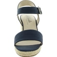thumbnail image 3 of LifeStride Womens Tango 2 Faux Leather Floral Wedge Sandals, 3 of 3