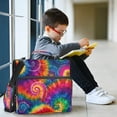 thumbnail image 6 of Water-Resistant 3-Ring Binder Organizer with Multiple Pockets Zipper Binder Bag for Office Colorful Tie-dye with Swirling, 6 of 8