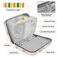 thumbnail image 4 of Haosy Accordion File Organizer Zipper Binder 500 Sheet 6-Tab Expanding File Folder Multi-Pocket 1.2 Inch 3 Ring Hearts and Roses, 4 of 7