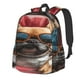 thumbnail image 1 of Disketp French Bulldog In Sunglasses Mochila Escolar de Gran Capacidad y Peso Ligero, Mochila de Viaje Ideal para Escuela, Trabajo y Uso Diario, Cómoda y con Estilo, 1 of 8