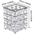 thumbnail image 2 of Shiny Silver Crystal Makeup Storage Cup, Multi-Use Makeup Brush Holder & Desk Pencil Organizer for Vanity Countertop, 2 of 6