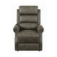 thumbnail image 2 of Upholstered Power Lift Recliner Brown, 2 of 3