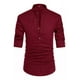 thumbnail image 1 of Camisa Cuello Mao Manta Hombre Casual Slim Fit Manga Larga, 1 of 4