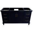 thumbnail image 5 of 60 in. Single Wooden Vanity  Blue Finish Cabinet Only, 5 of 11