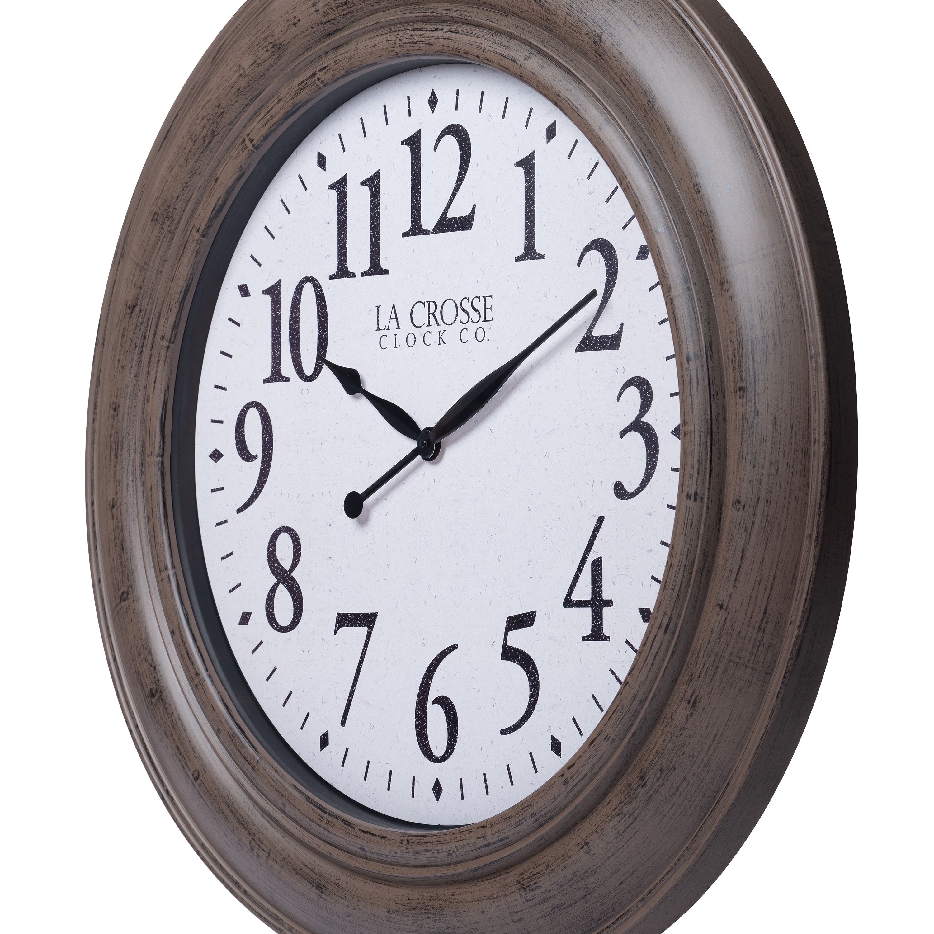 La Crosse Clock 36 Inch Mattison Analog Quartz Wall Clock, 404-4292-INT
