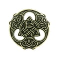 thumbnail image 1 of 2x Broche de nudo nórdico celta, ornamental redonda de 1,54 pulgadas, capa pennanular escocesa, joyería, s, suéter, cierre de h Zulema Broche nórdico vikingo vintage, 1 of 8