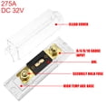 thumbnail image 3 of Unique Bargains 1 Set Car Audio 0 4 8 Gauge Inline ANL Fuse Holder Transparent Fuse Block with 2pcs 275A Fuse, 3 of 7