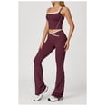 thumbnail image 3 of Top-kevin Womens Workout Sets Two Piece Spaghetti Straps Tank Top Matching High Waist Leggings Gym Work Out Outfits with Pockets, 3 of 5