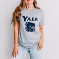 thumbnail image 2 of Yale Bulldog Distressed - Women's Short Sleeve Graphic T-Shirt, 2 of 9