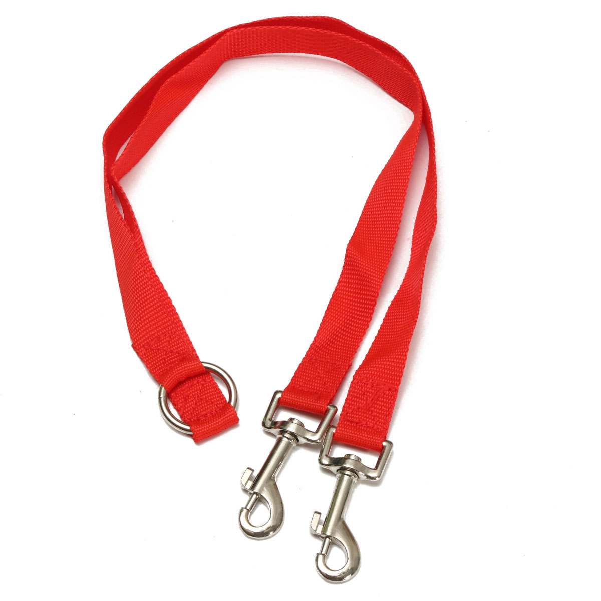 20" Polyester 2Way Double Dog Leash Double Dog Coupler Twin Lead for Small Dog Cat(No Soft