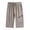 Khaki, variant on Capri Pants for Women Spring Summer Lightweight Plus Size Elastic Waist Loose Fit Wide Straight Leg Capris with Pockets
