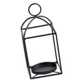 thumbnail image 1 of Candelabro decorativo para farol, candelabro colgante rústico negro, soporte para vela de pilar para porche delantero, interior, boda, Patio al aire 10cmx10cmx22cm, 1 of 8
