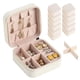 thumbnail image 1 of 12 Piezas Organizador de Joyas de Viaje, 10x10x5 cm Mini Joyero de Viaje para Mujer, Accesorios como Anillos, Ideal para Regalos de Mujer, Aretes y Collares (Blanco), 1 of 7