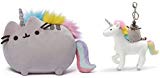 pusheen unicorn keychain