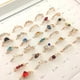 thumbnail image 4 of Sonducket Woman Ring Closed Metal Trendy Geometric Jewelries Present Dating Girlfriends Decorations Random Jewelry Zircon Rings Type2, 4 of 6