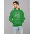 thumbnail image 2 of Krampus Made Me Do It Scary Christmas Men's Hoodie, 2 of 4