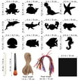 thumbnail image 2 of BESTOYARD Black Scratch Paper Set, 12 Marine Life Patterns, Safe and Coating, Easy to Use, 2 of 6