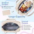 thumbnail image 3 of Bolsa de pañales MoMmore expandible para 2 niños o gemelos, color beige, 3 of 6