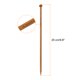 thumbnail image 2 of Uxcell 2Pcs 5.5mm Aguja de Tejer de Bambú Recta de Punta Simple de 9.8 pulgadas de Largo, 2 of 6